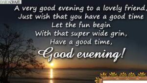 best-good-evening-messages-for-friends